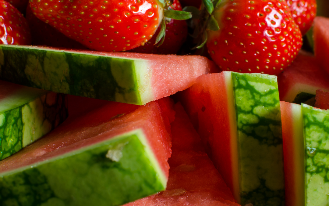 Watermelon strawberry salad